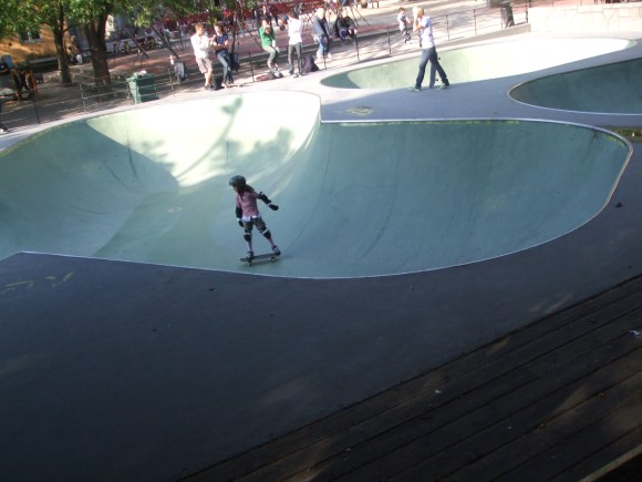 girl in skate park