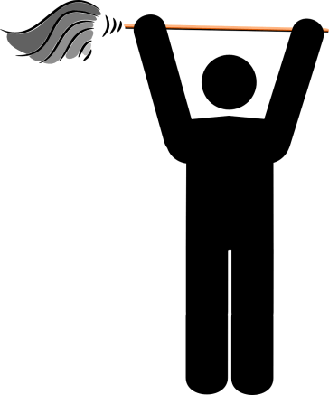 cleaner waving-mop over-=head-pixabay